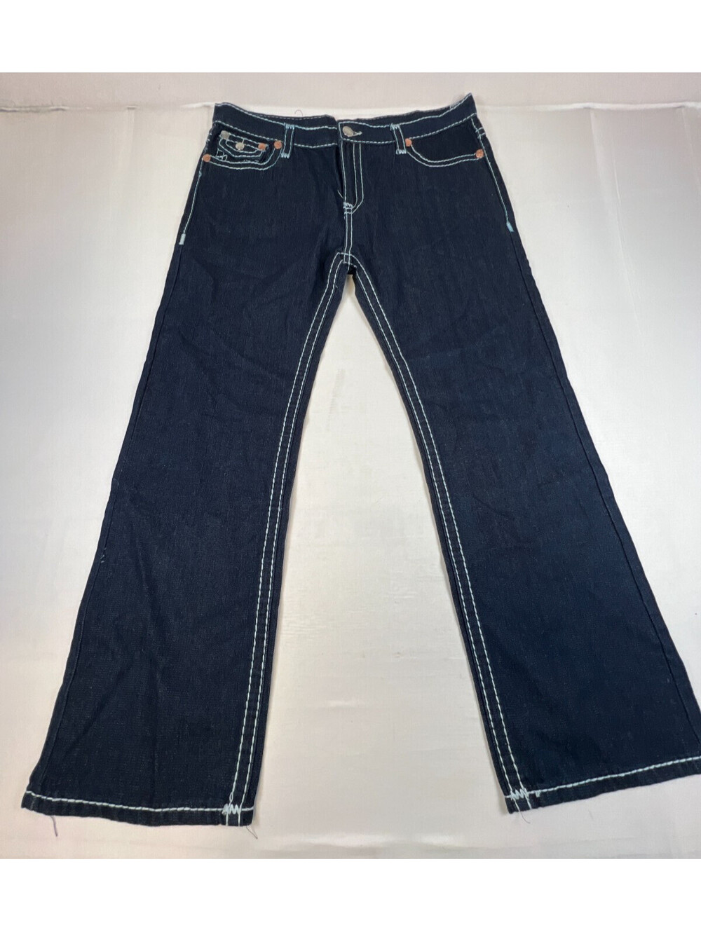 True Religion Men Size 40x32 Made in USA Joey Super T Dark Wash Jeans NWT